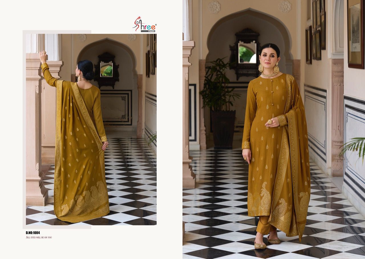 Shree Shiddat Fancy Festive Wear Pure Viscose Pashmina Printed Dress Material Collection 